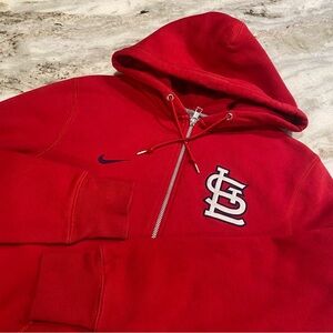 Nike St. Louis Cardinals Full-Zip Hooded Jacket Men’s Medium Red Embroidered